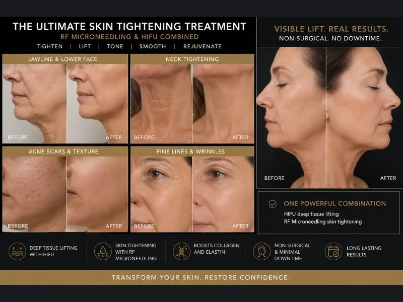 Results of combined treatment for the ultimate skin tightening treatment Maplehurst