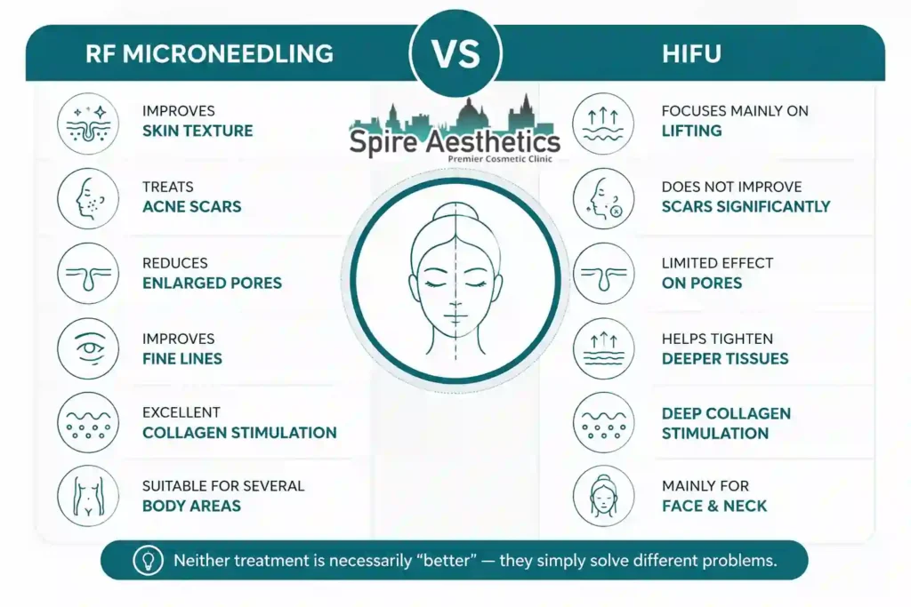 RF Microneedling vs HIFU: Which Treatment Gives Better Results Maplehurst?